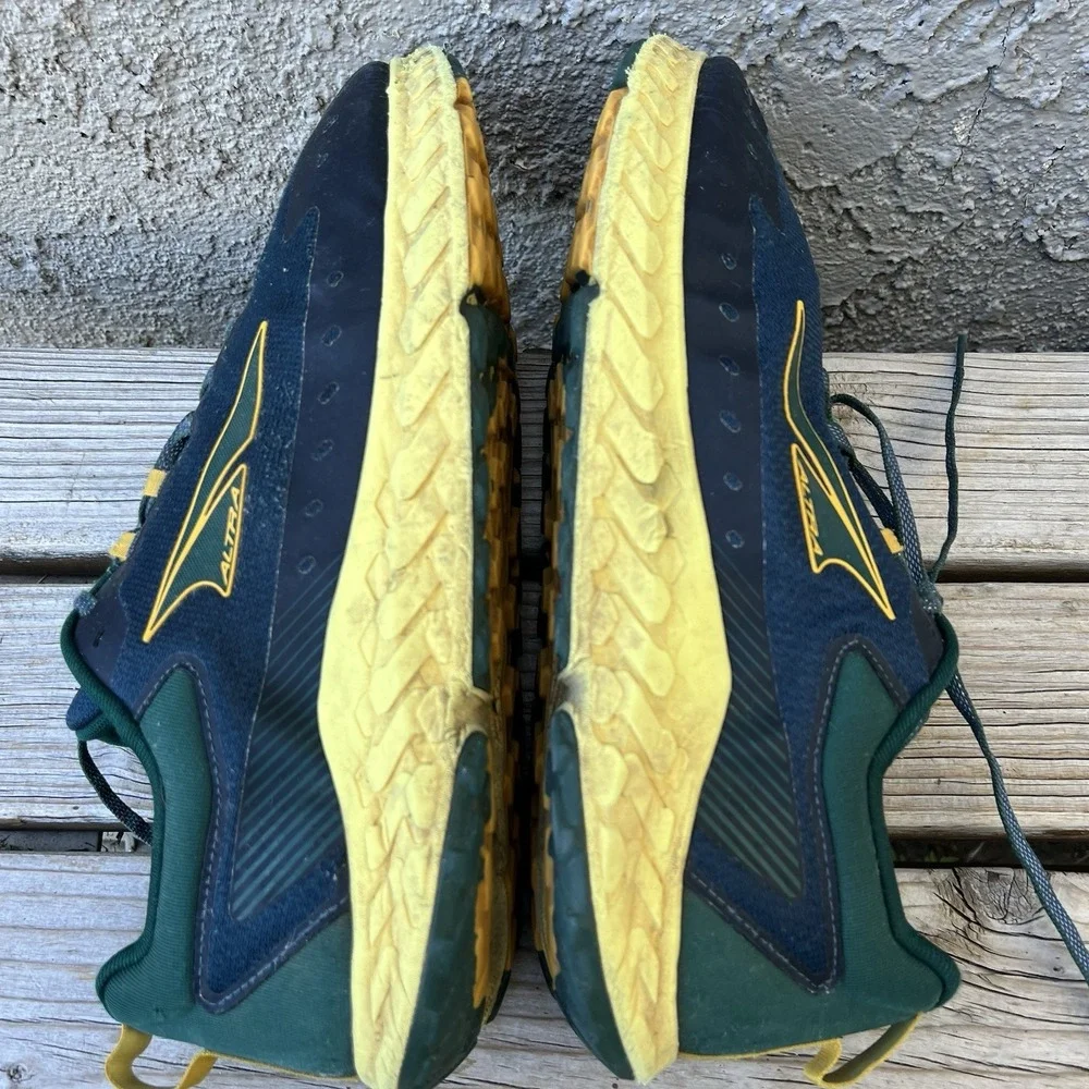 ALTRA Shoes Men Size 15 Outroad 2 Trail Running Shoes, Blue/Yellow